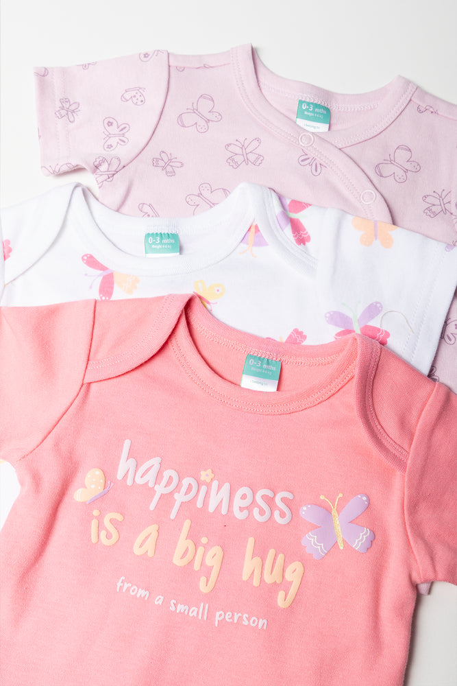 Baby Girl Butterfly Print Body Vests (1)
