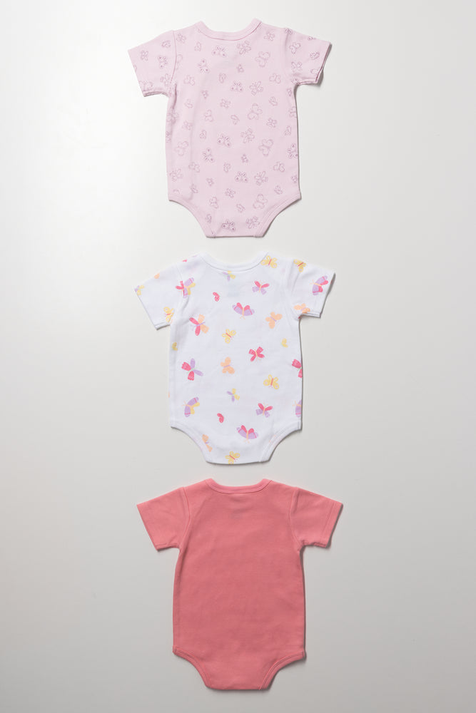 Baby Girl Butterfly Print Body Vests (2)
