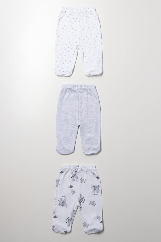 3 Pack Leggings Safari White (2)
