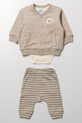 3 Piece Bomber Set Brown