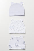 3 Pack Hats Safari White