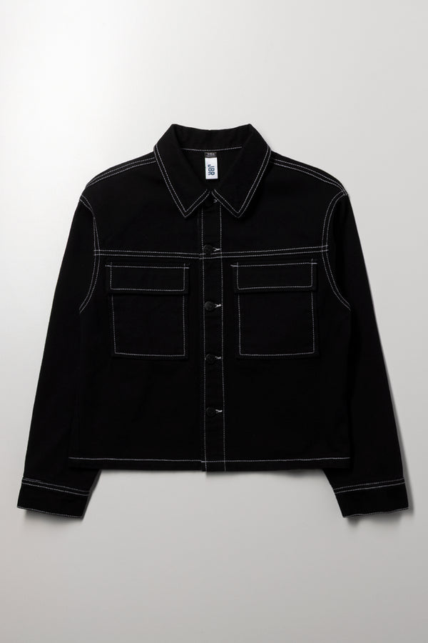 ジャケット・アウター 00s archive black denim jacket y2k Denim Jacket Black | | Ackermans