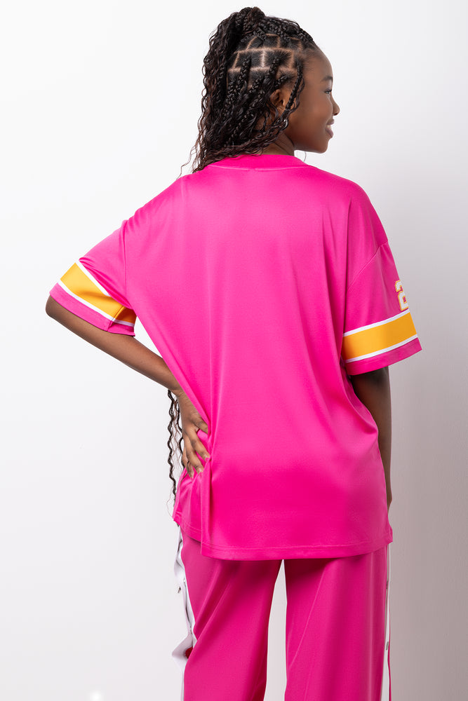 Pink Graphic Soccer T-Shirt (2)