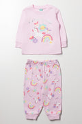Pink Unicorn Print Sleep Set