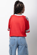Red Mesh Football Jersey (2)