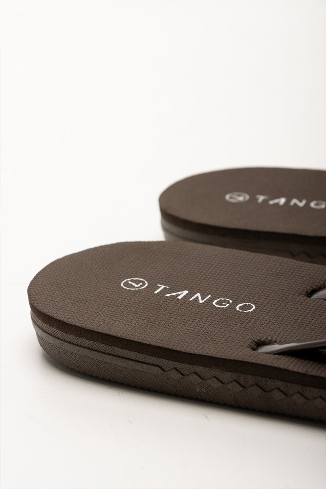 Diamante Flip Flops Brown (3)