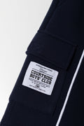 Navy Piping Detail Cargo Shorts (1)