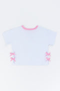 White Bow Detail Fashion T-Shirt (2)