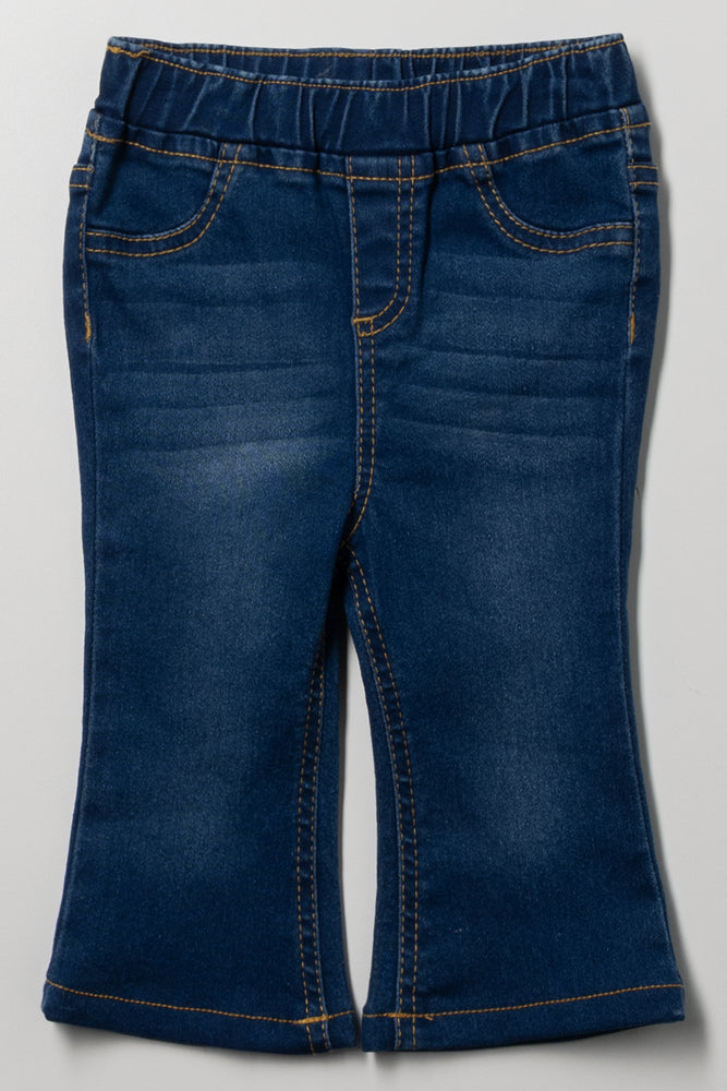 Flare Jeggings Dark Blue