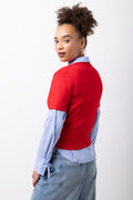 Ballerina Sleeve Crewneck Knitwear Red (2)