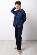 Long Sleeve Denim Shirt Blue (1)