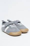 Grey Retro Crib Sneakers