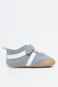Grey Retro Crib Sneakers (1)
