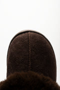 Fur Platform Slippers Brown (4)