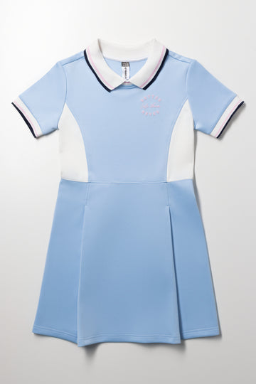 Light Blue Collared Tennis Dress