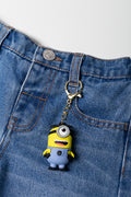 Blue Minions Embroidered Denim Shorts (1)