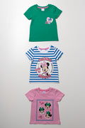 Minnie Mouse Cotton T-Shirt 3 Pack