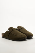 Stitch Detail Clog Brown