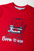 Tiger Short Sleeve T-Shirt Red (1)