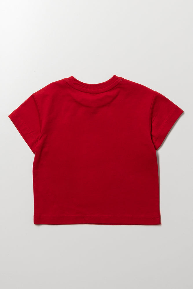 Tiger Short Sleeve T-Shirt Red (2)