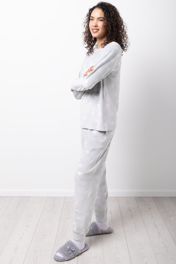 Heart Pyjamas Grey (1)