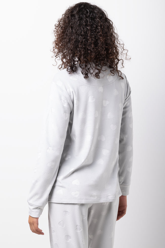 Heart Pyjamas Grey (2)