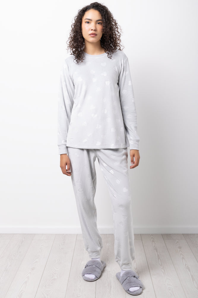 Heart Pyjamas Grey (4)