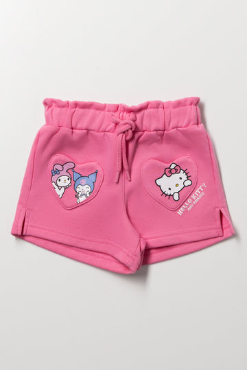 Pink Hello Kitty Heart Shorts