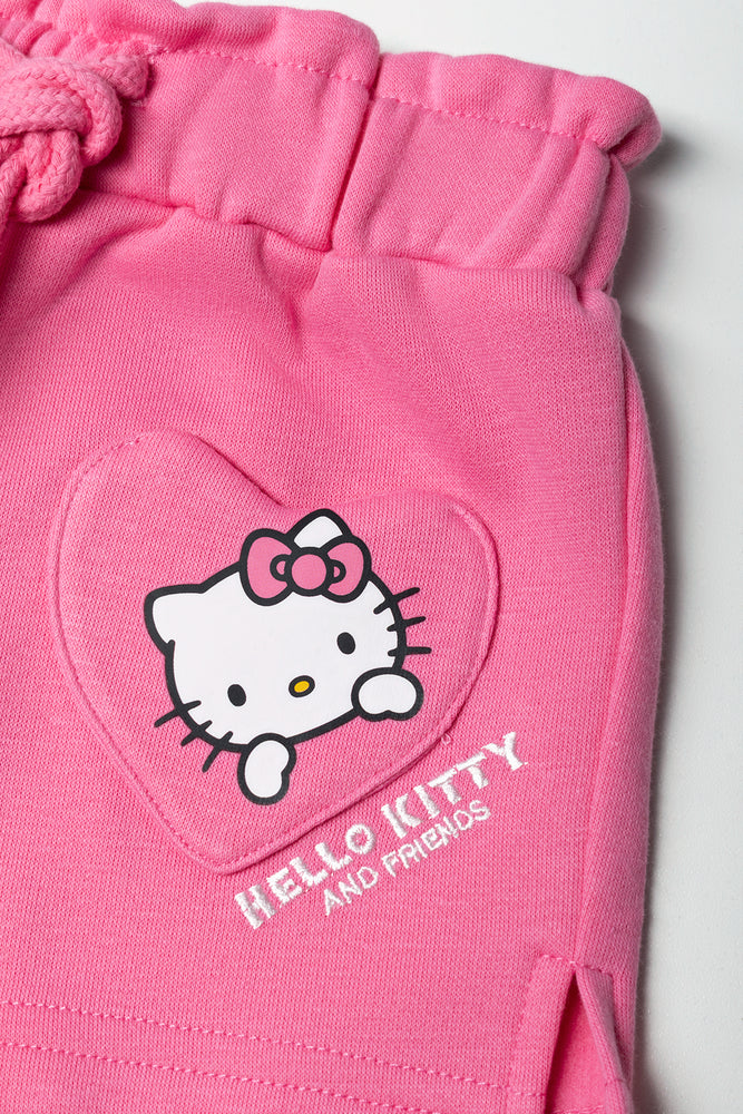 Pink Hello Kitty Heart Shorts (1)