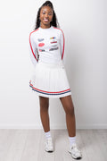 Pleated Skirt White