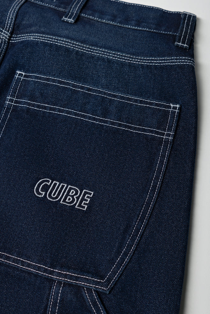 Indigo Denim Carpenter Shorts (2)