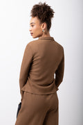Mocha Texture Collared Lounge Set (2)