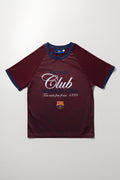Maroon Barcelona Soccer T-Shirt