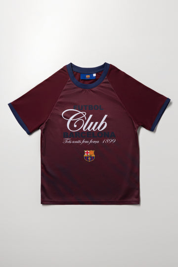 Maroon Barcelona Soccer T-Shirt