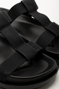 T-Bar Buckle Sandals Black (2)