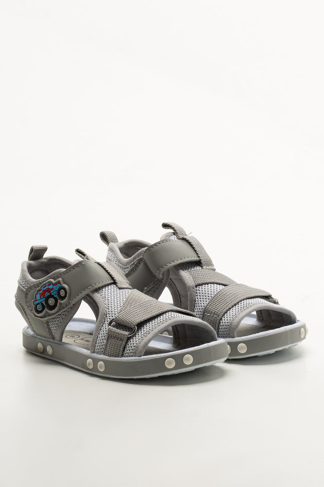 Grey Truck Open Toe Sandals