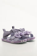 Lilac Bow Open Toe Sandals