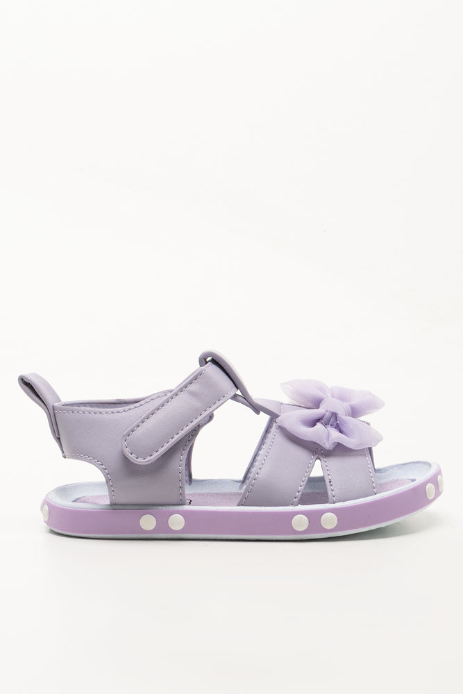 Lilac Bow Open Toe Sandals (1)