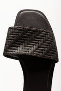 Weave Mule Sandals Brown (4)