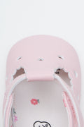 Pink Heart Scalloped Baby Pumps (4)