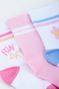 3 Pack Striped & Floral Sock (1)