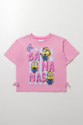 Minions Bananas T-Shirt Pink