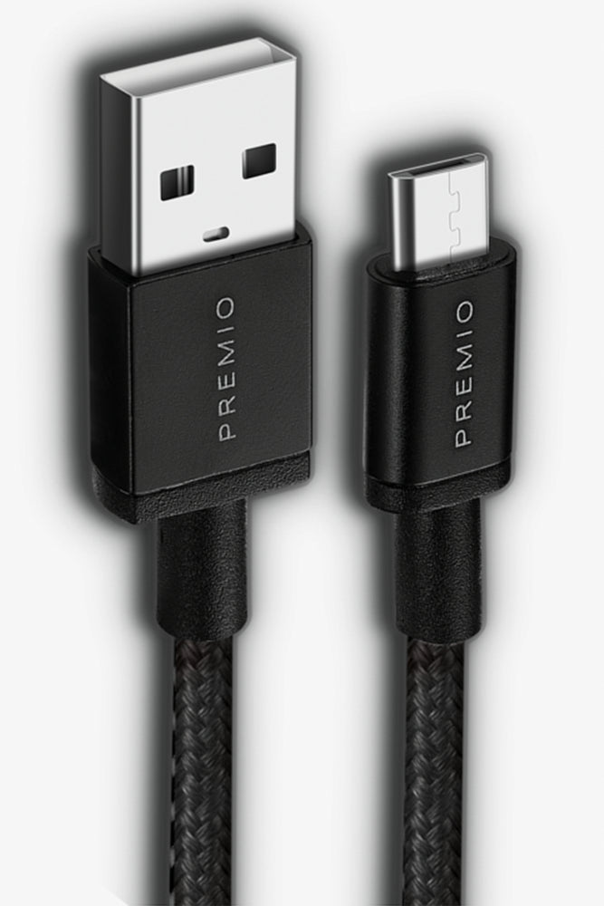 Premio Braided MUSB 3M Black