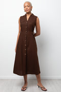 Shirt Dress Brown