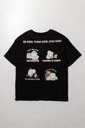 Minions Oversized T-Shirt Black (2)