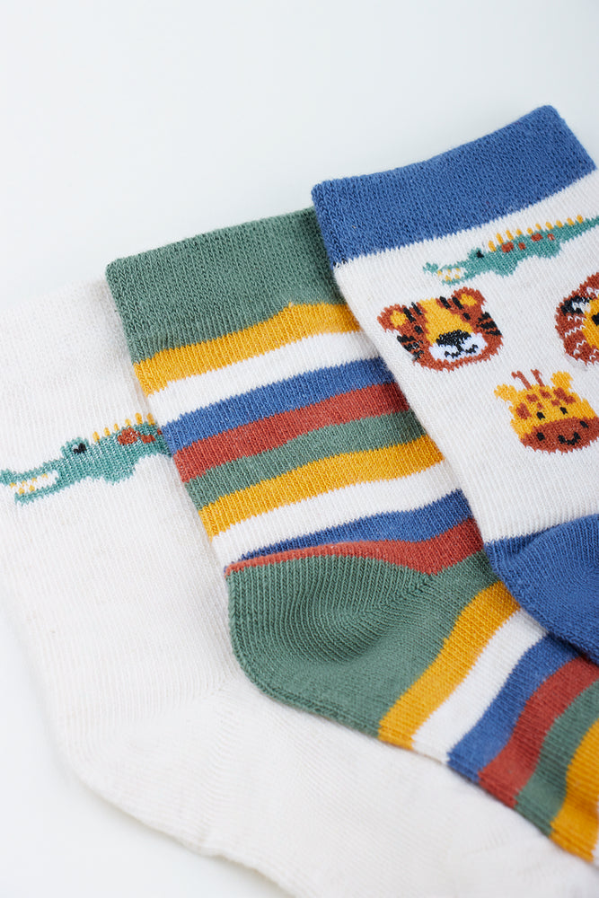 Safari Animal Print Baby Socks (1)