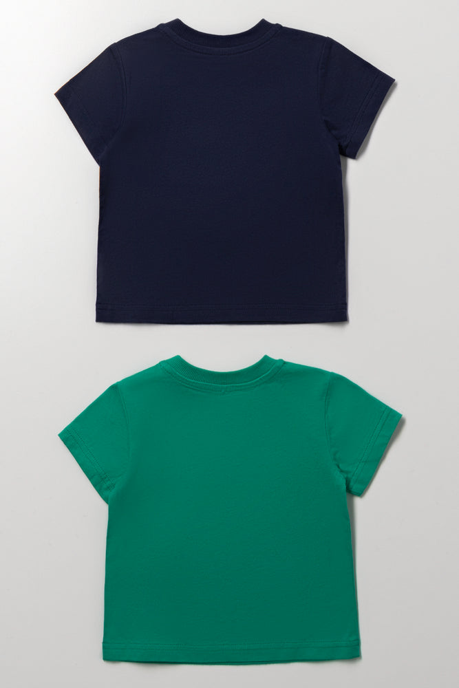 2 Pack Soccer Print T-Shirts (2)