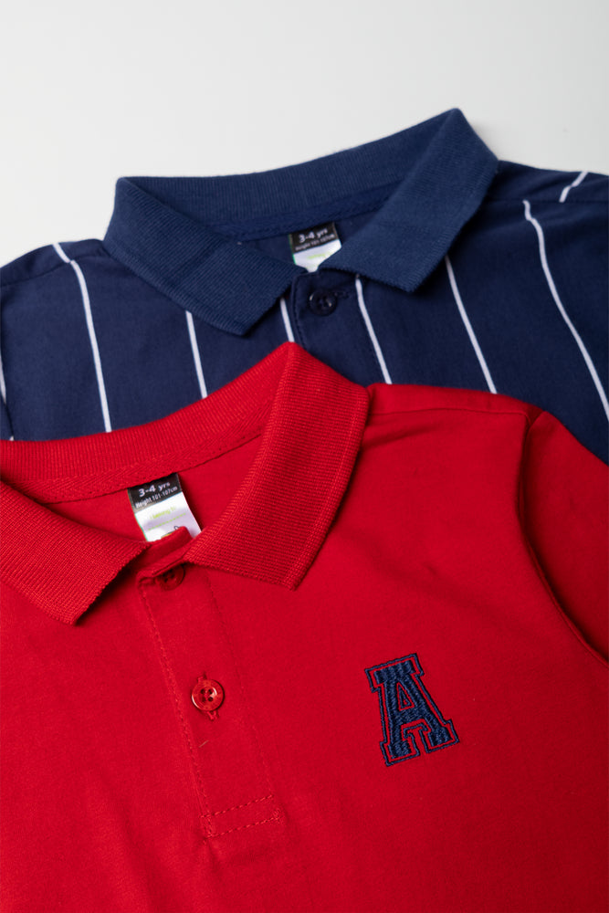 Red and Navy Striped Golfers (1)