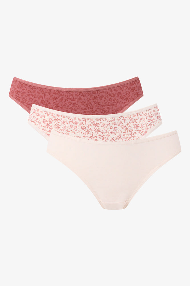 3 Pack Paisley Bikini Underwear