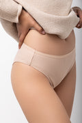 3 Pack Rib Brazilian Panties Natural (3)